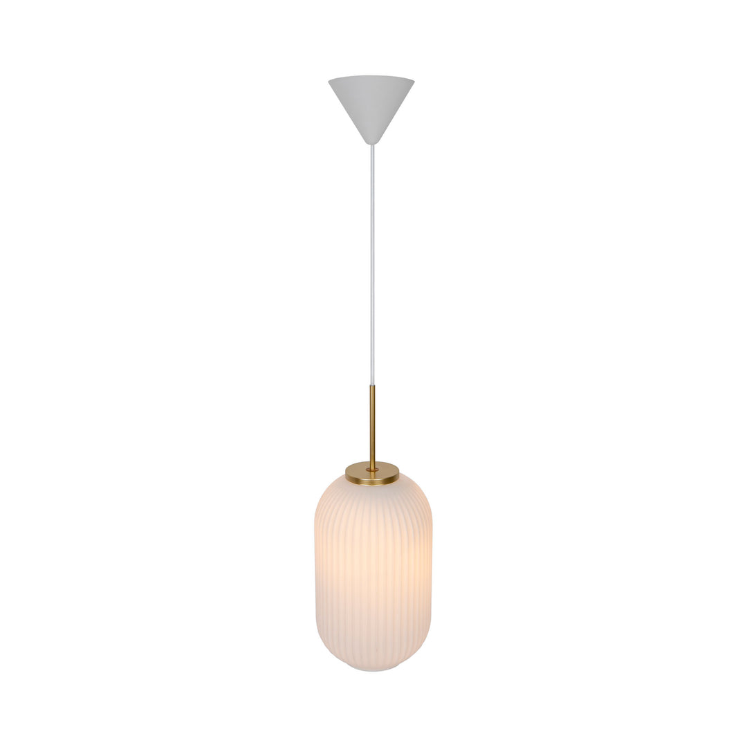 Milford 20 2.0 Pendant Brass / Opal Pendant Light Opal white Opal white