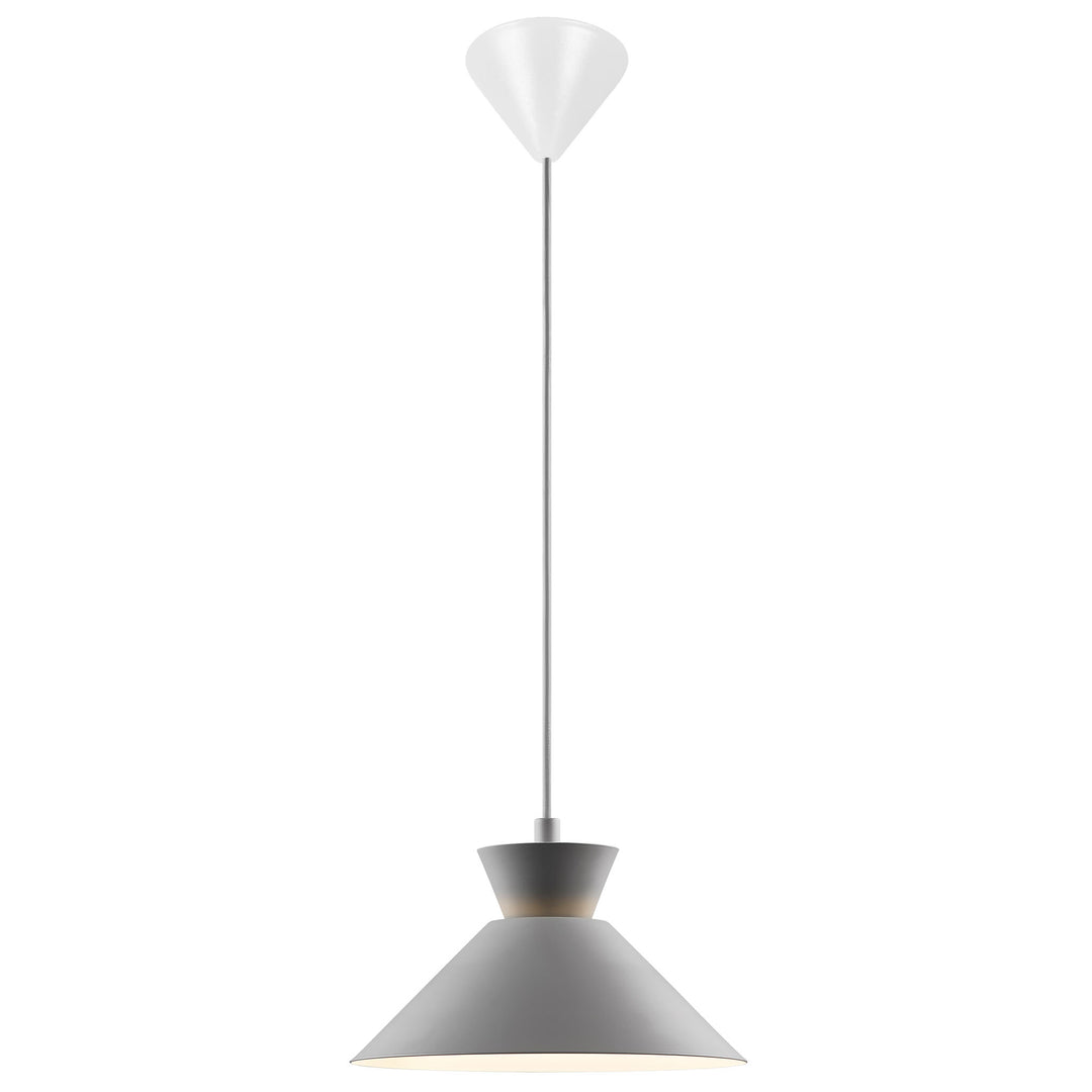 Dial 25 Pendant E27 Grey Pendant Light Grey