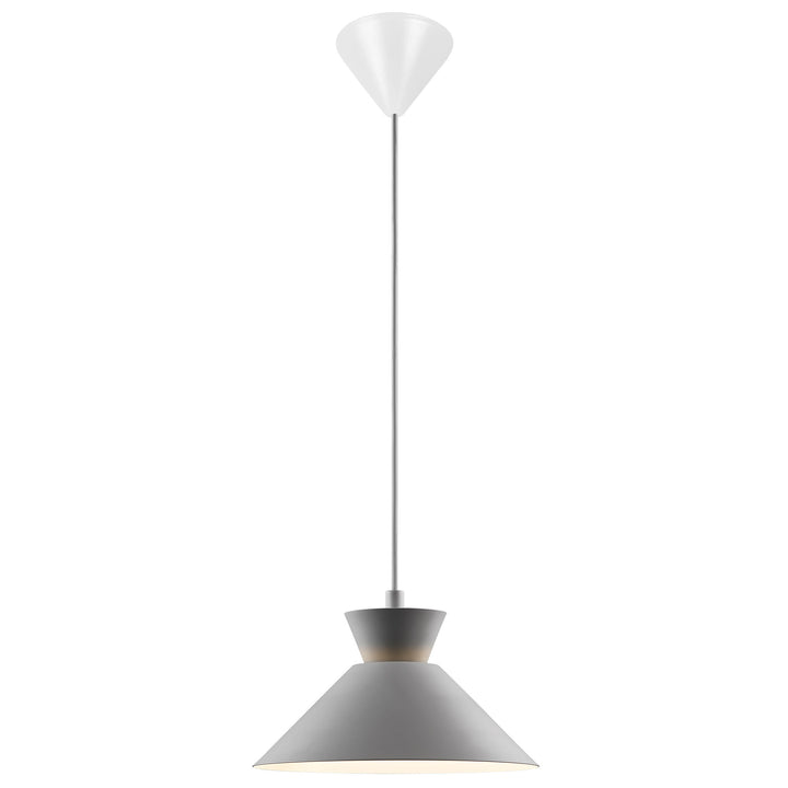 Dial 25 Pendant E27 Grey Pendant Light Grey