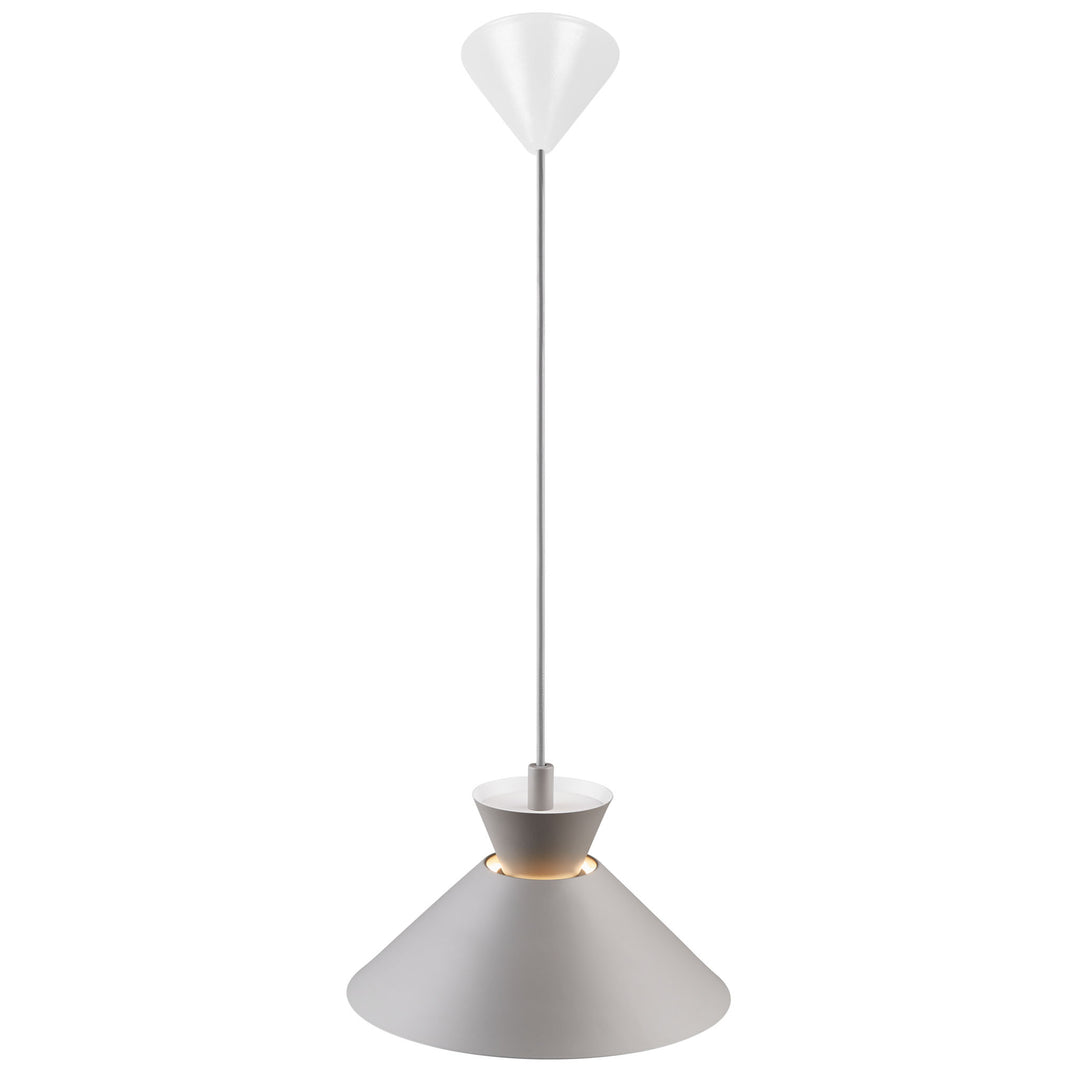 Dial 25 Pendant E27 Grey Pendant Light Grey