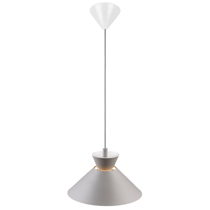 Dial 25 Pendant E27 Grey Pendant Light Grey