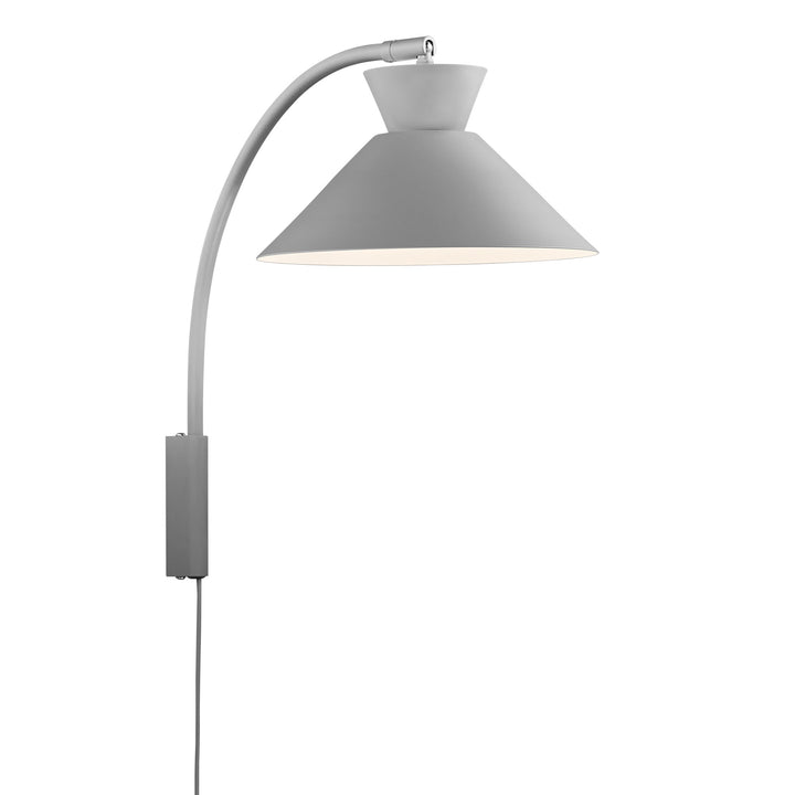 Dial Wall E27 Grey Wall Light - Prisma Lighting