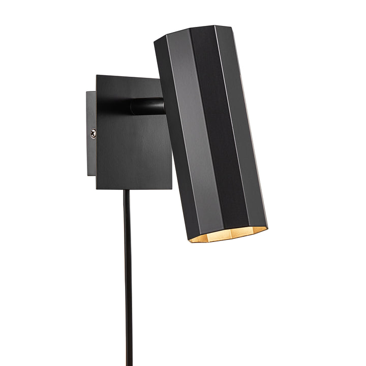 Alanis Wall GU10 Black Wall Light Black