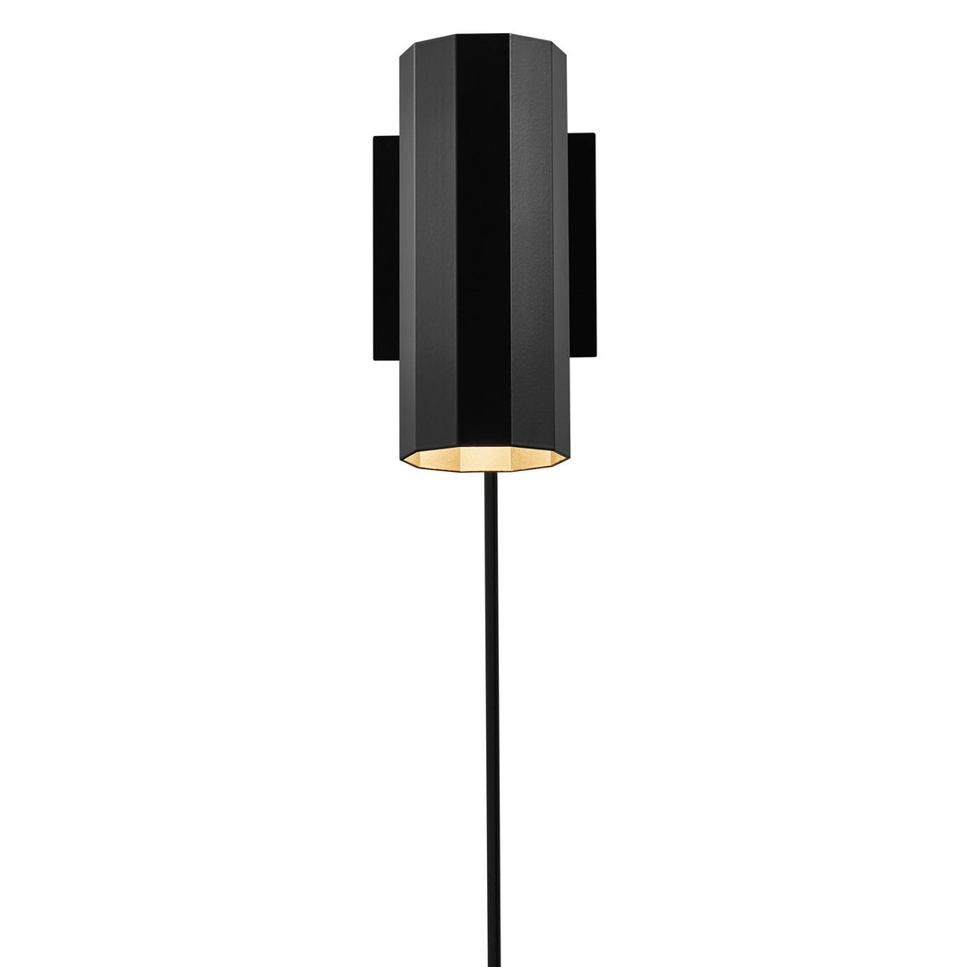 Alanis Wall GU10 Black Wall Light Black