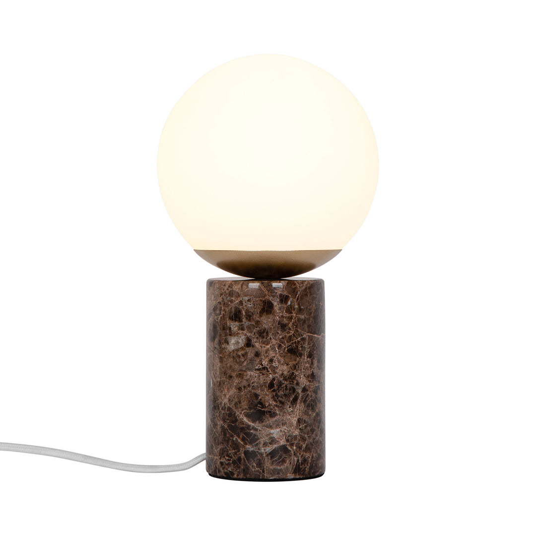 Lilly Marble Table E14 Brown Table Light Brown