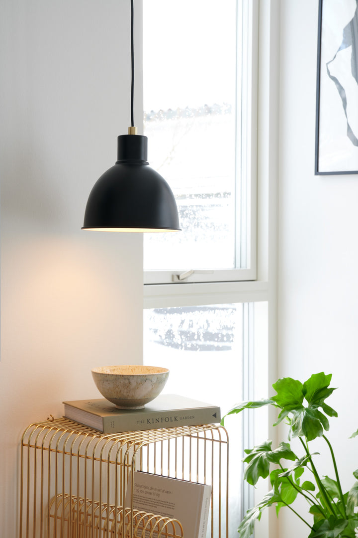 Pop Pendant E27 Matt Black Pendant Light Matt black