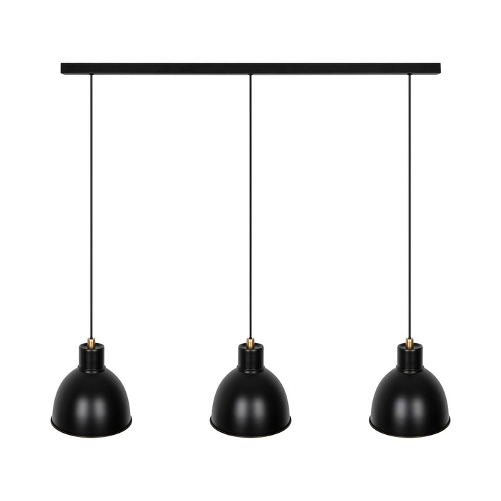 Pop 3 Pendant E27 Matt Black Pendant Light Matt black