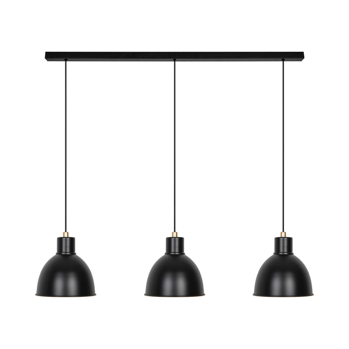 Pop 3 Pendant E27 Matt Black Pendant Light Matt black