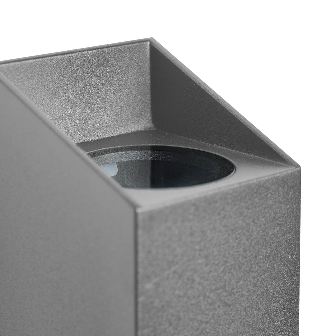 Nico Square 22 GU10 Anthrasite Wall Light Anthracite