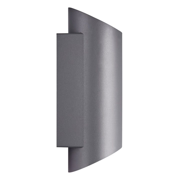 Nico Round 22 GU10 Anthrasite Wall Light Anthracite