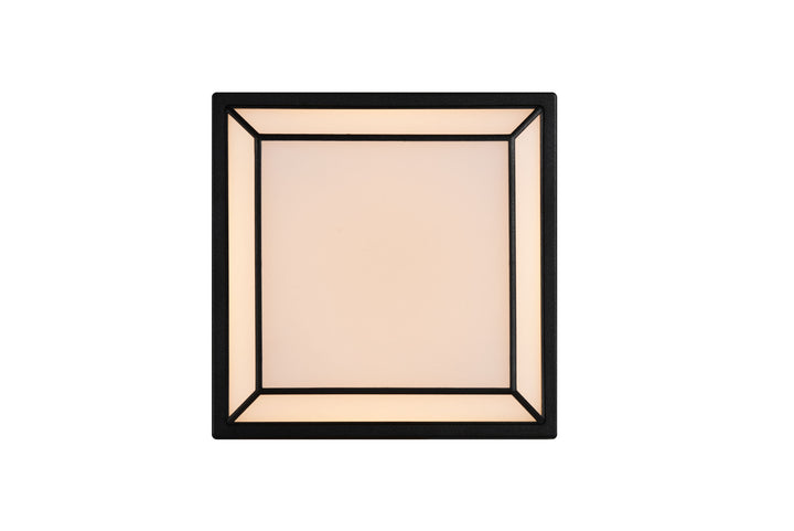 Oliver Square LED Black Wall Light Black