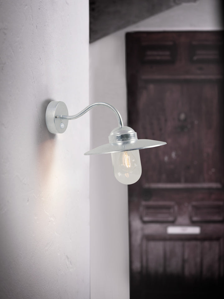 Luxembourg Sensor Wall Light Galvanized