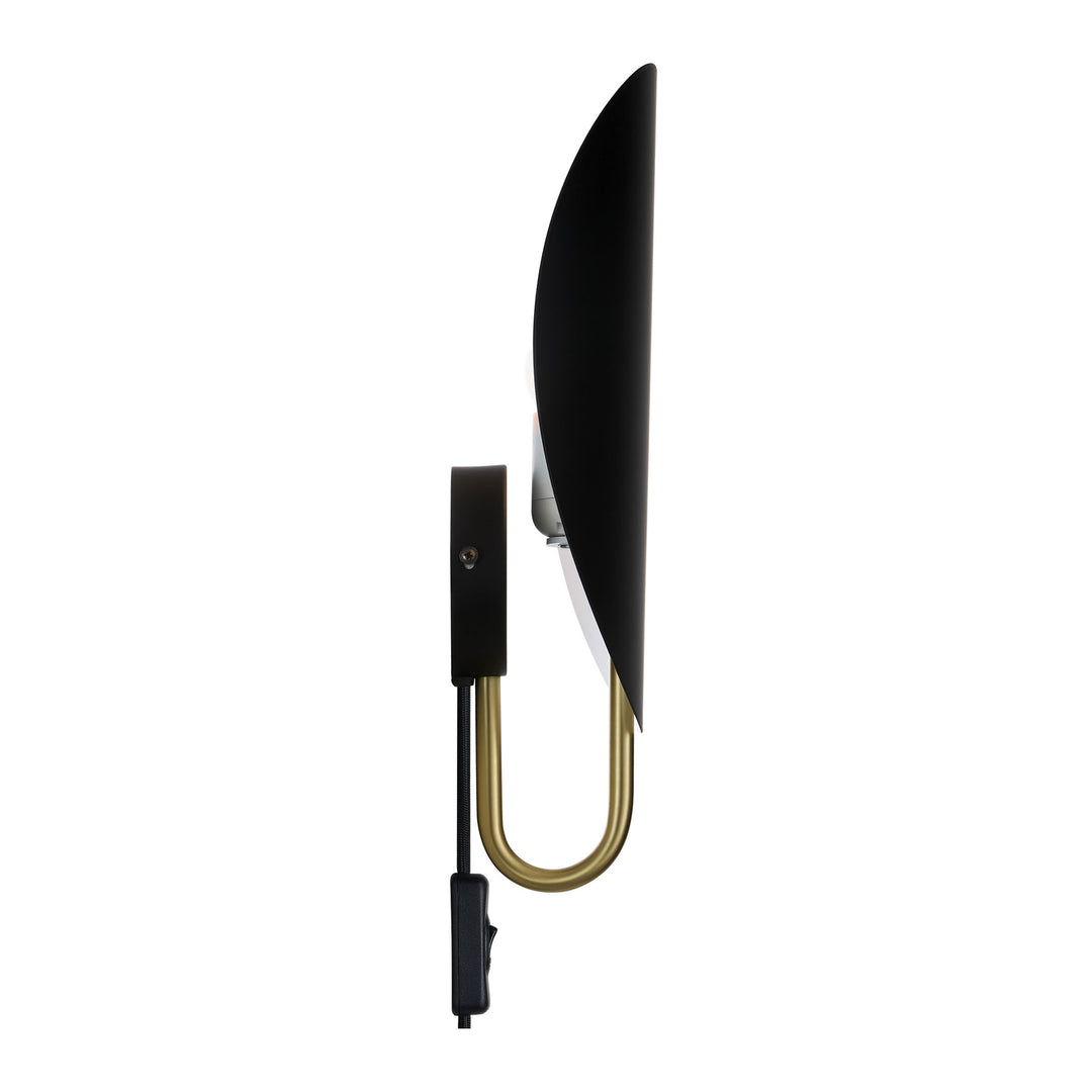 Spargo | Wall | Black/Brass Wall Light Brass