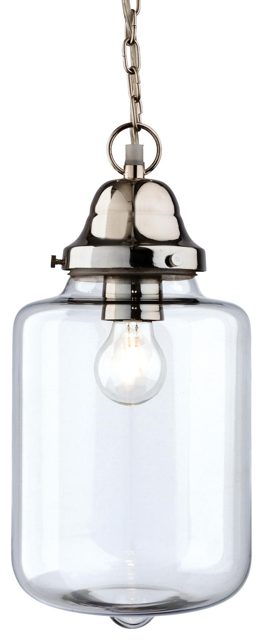 Craft Pendant Clear Glass with Chrome - Prisma Lighting