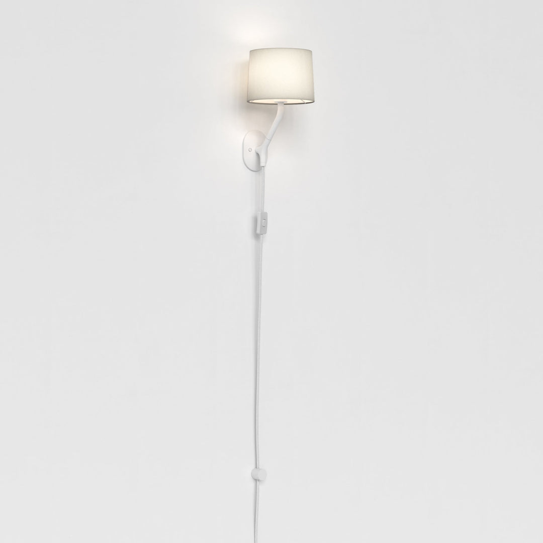 Astro Arbor Plug-In Wall Light in Matt Black and Matt White – Contemporary Wall Fixture