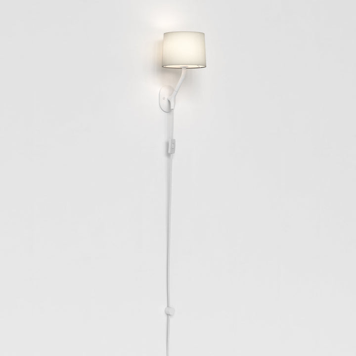 Astro Arbor Plug-In Wall Light in Matt Black and Matt White – Contemporary Wall Fixture