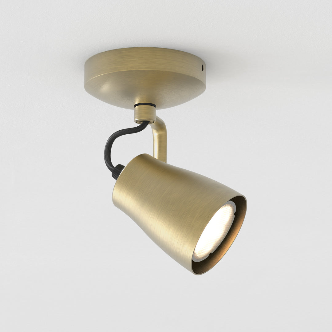 Astro Juno Single | Matt Brushed Brass | Spotlight 1487006