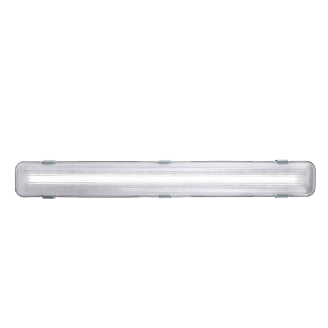 Works IP65 1X9W LED Batten Light Grey