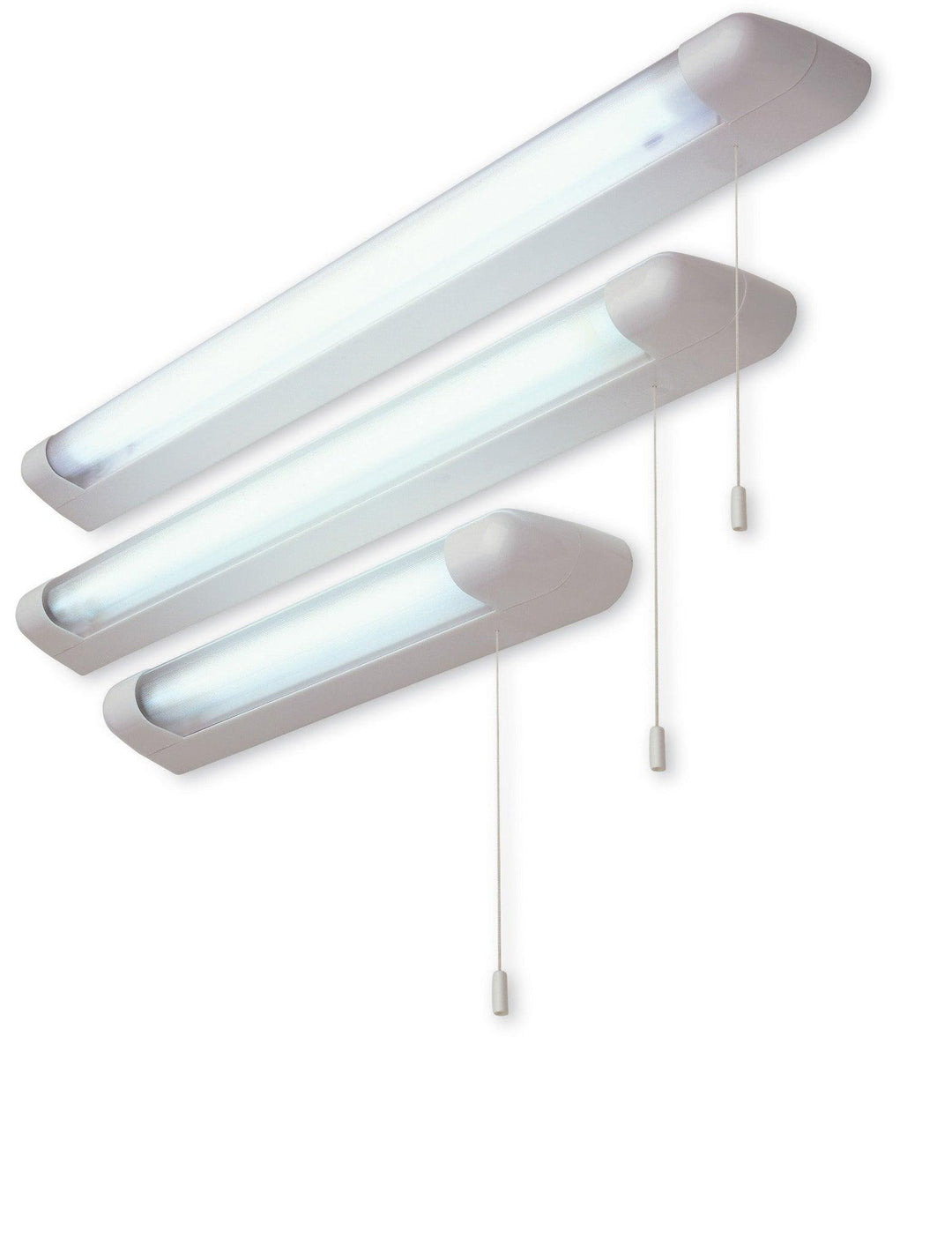 13w Fluorescent Strip Lt (Switched) White with Polycarbonate Diffuser - Prisma Lighting