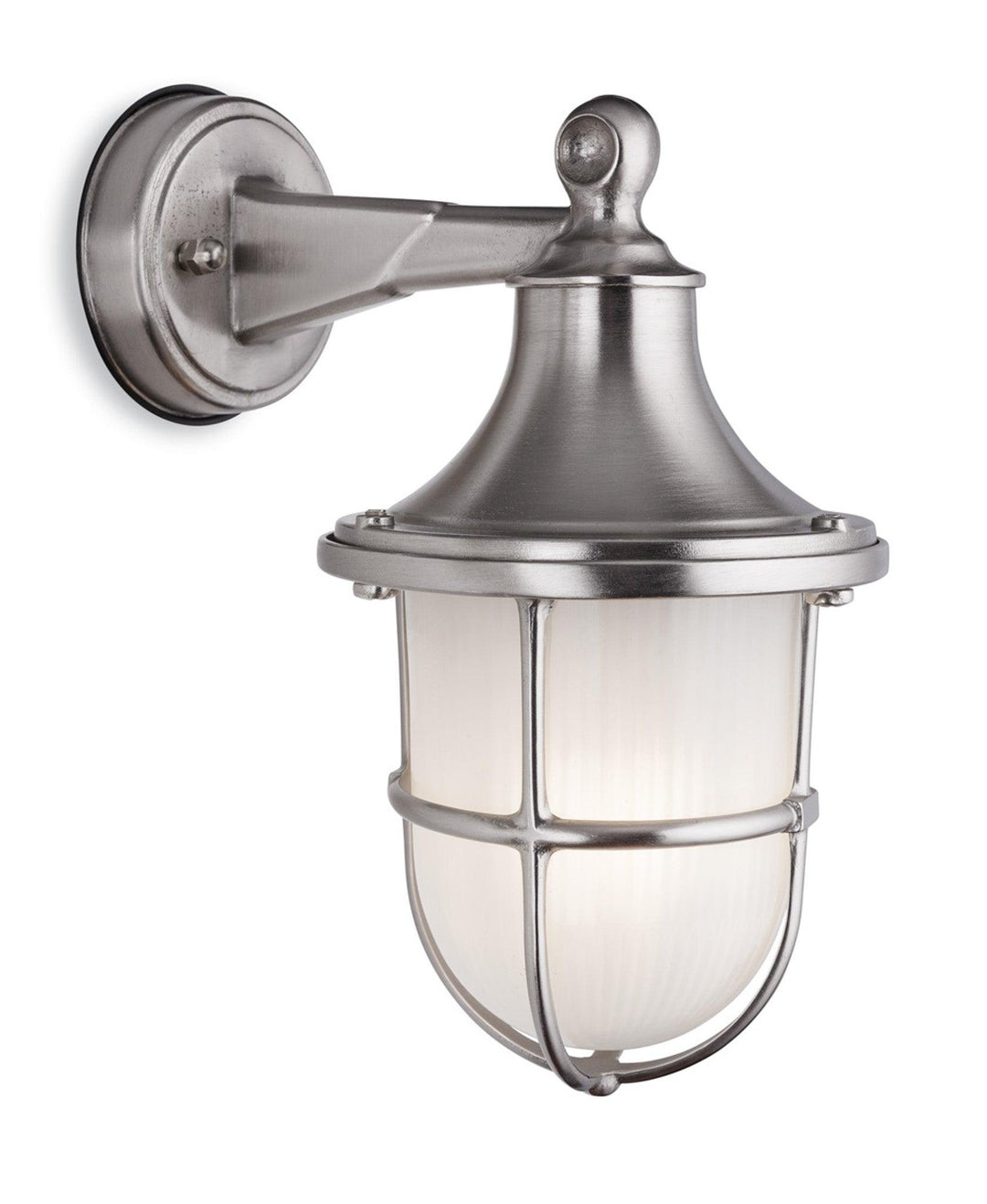 Nautic Wall Light Solid Brass, Nickel Plated - Prisma Lighting