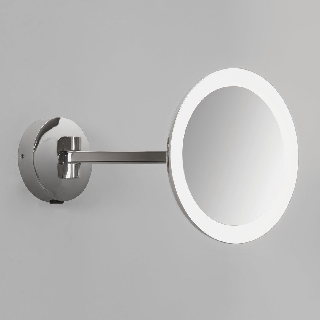 Astro Mascali Round LED illuminated mirror in Polished Chrome