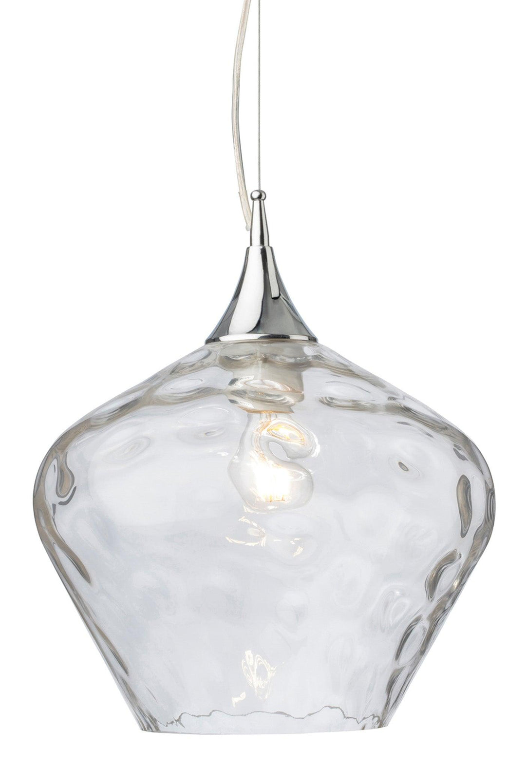 Titan Pendant Chrome with Clear Glass - Prisma Lighting