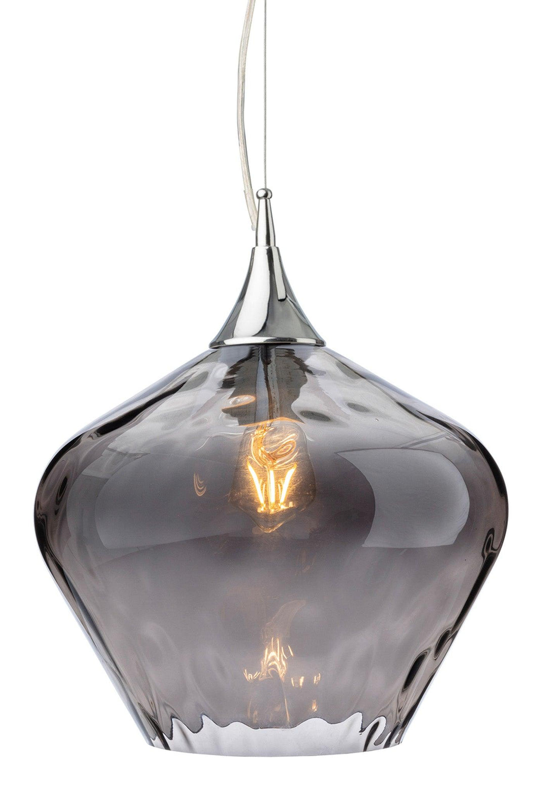 Titan Pendant Chrome with Smoked Glass - Prisma Lighting