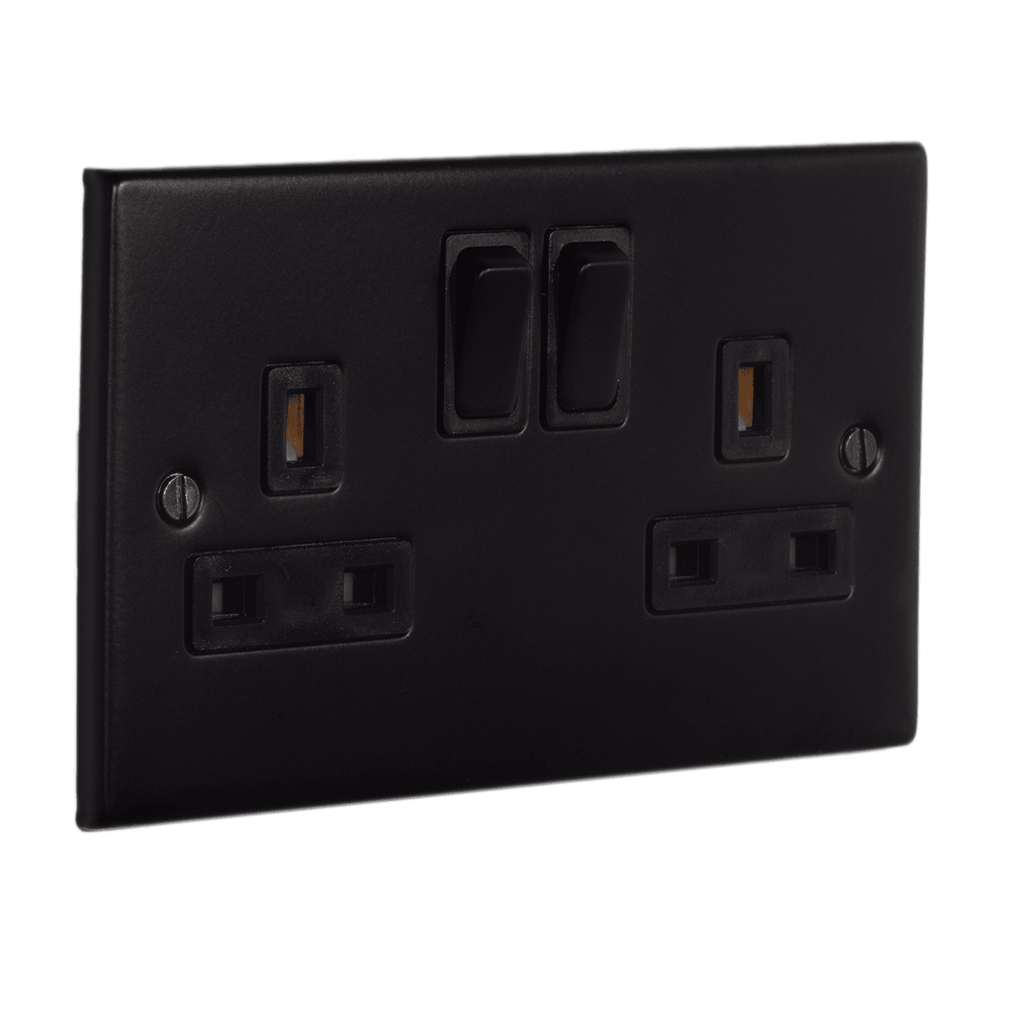 Selectric Double Switched 13a DP Socket