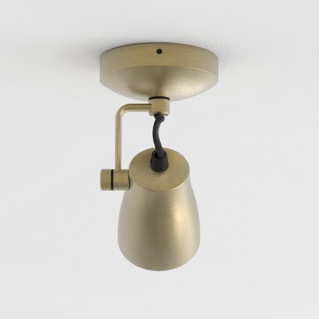 Astro Juno Single | Matt Brushed Brass | Spotlight 1487006