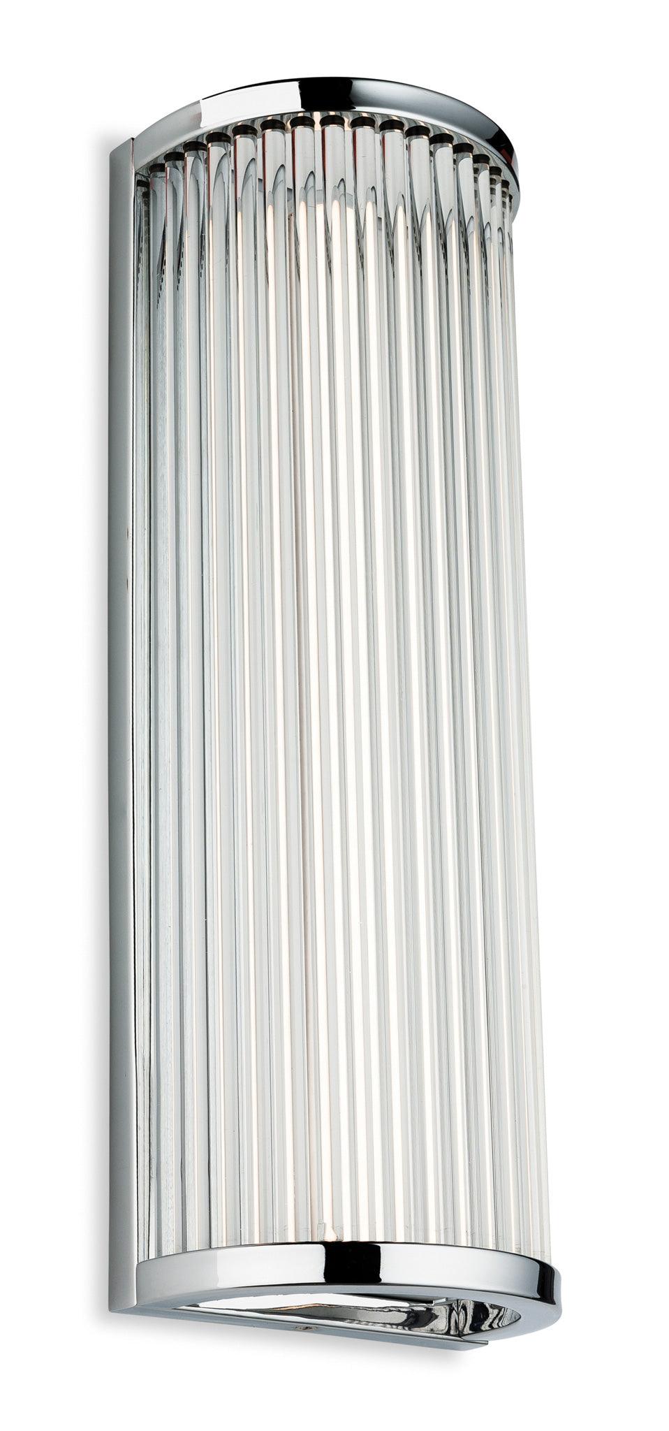 Jewel LED Wall Light Chrome with Clear Glass Rods - Prisma Lighting