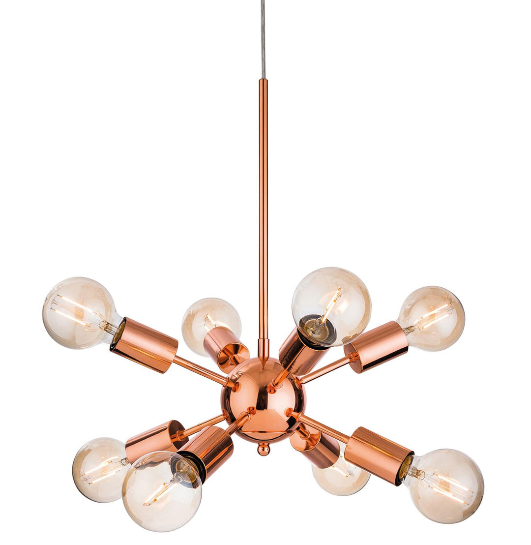 Alfa 8 Light Fitting Copper - Prisma Lighting