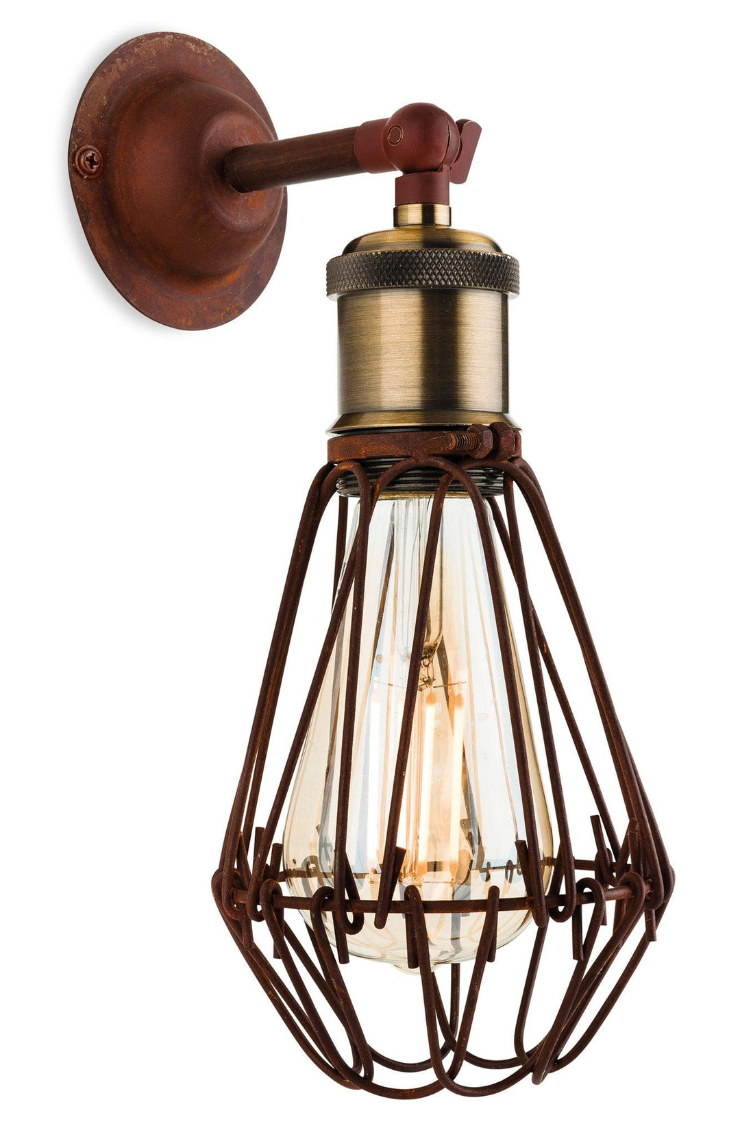 Arcade Single Wall Rustic Brown - Prisma Lighting