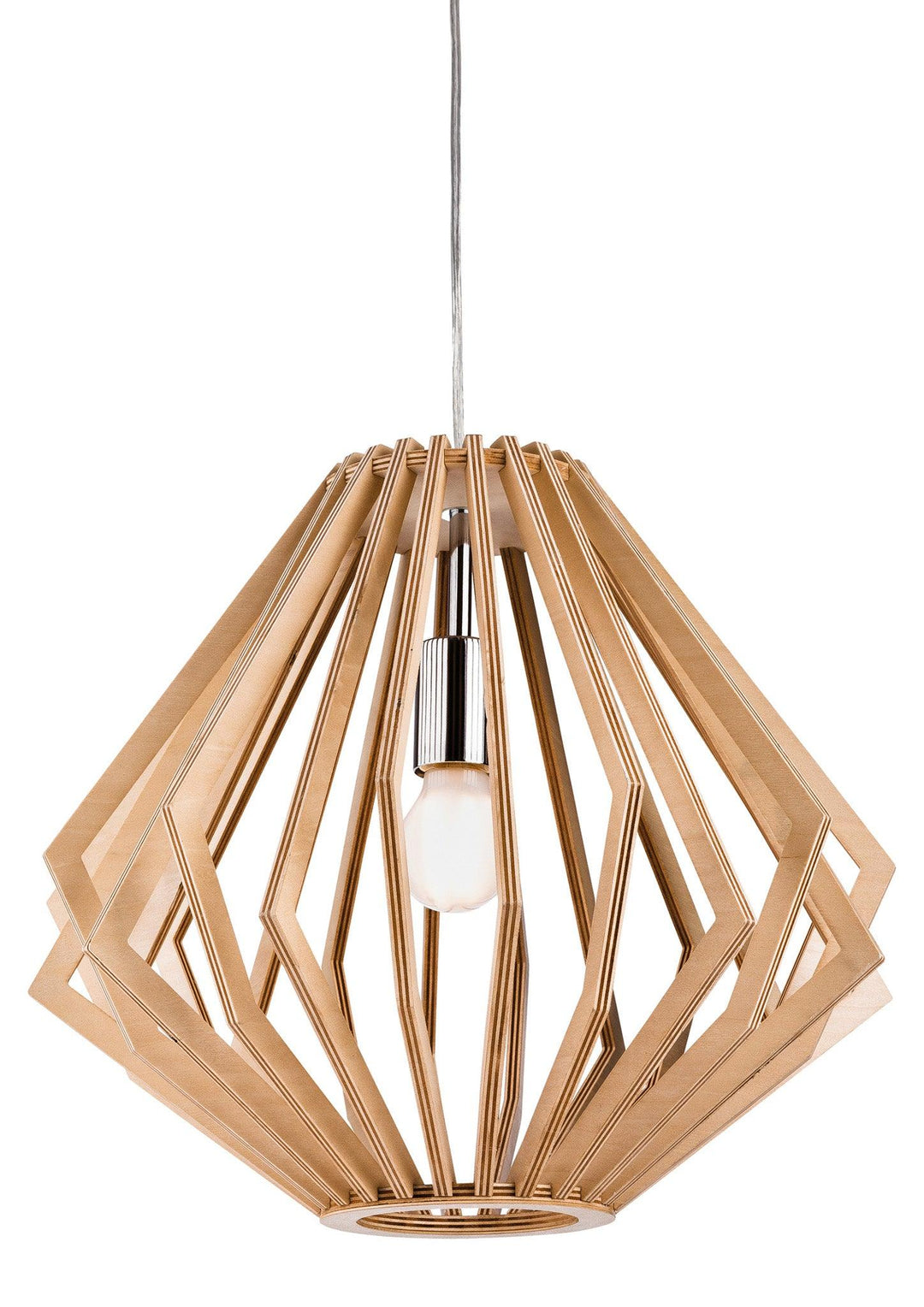 Cadiz Pendant Natural Wood - Prisma Lighting