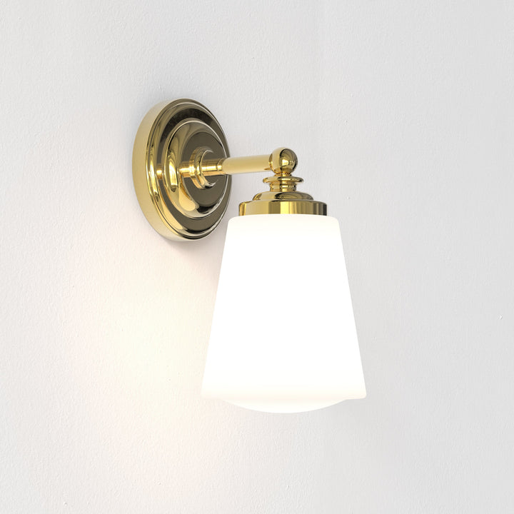 Astro Anton Wall Light in Polished Brass – Bathroom Wall Fixture