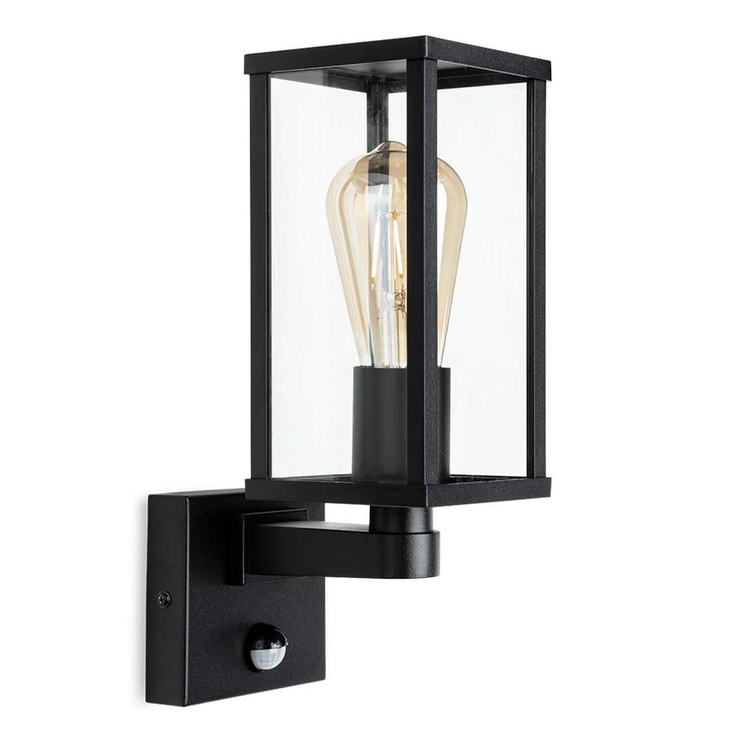 Dakota Wall Light with PIR Black - Prisma Lighting