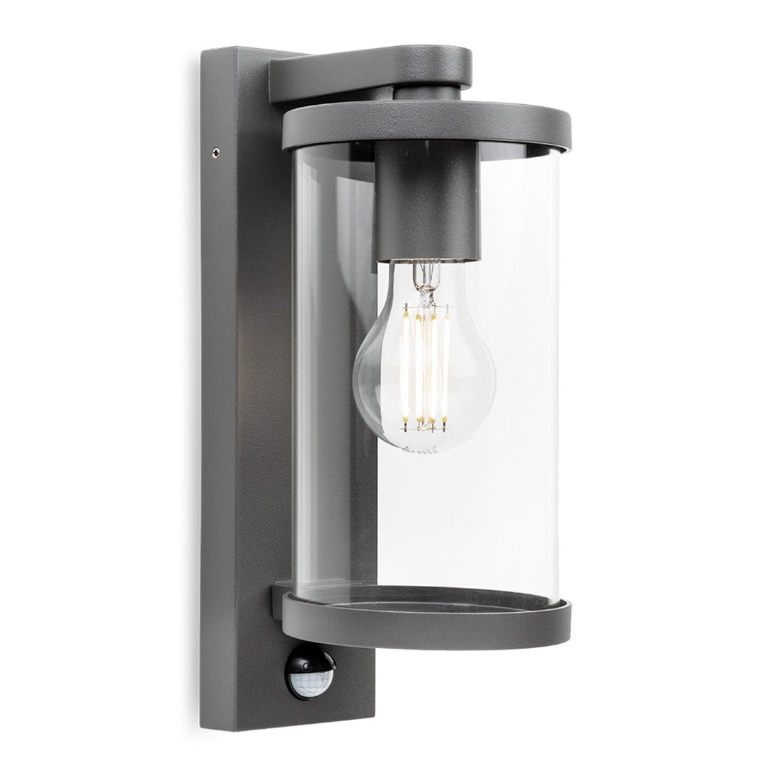 Harley Wall Light with PIR Graphite - Prisma Lighting