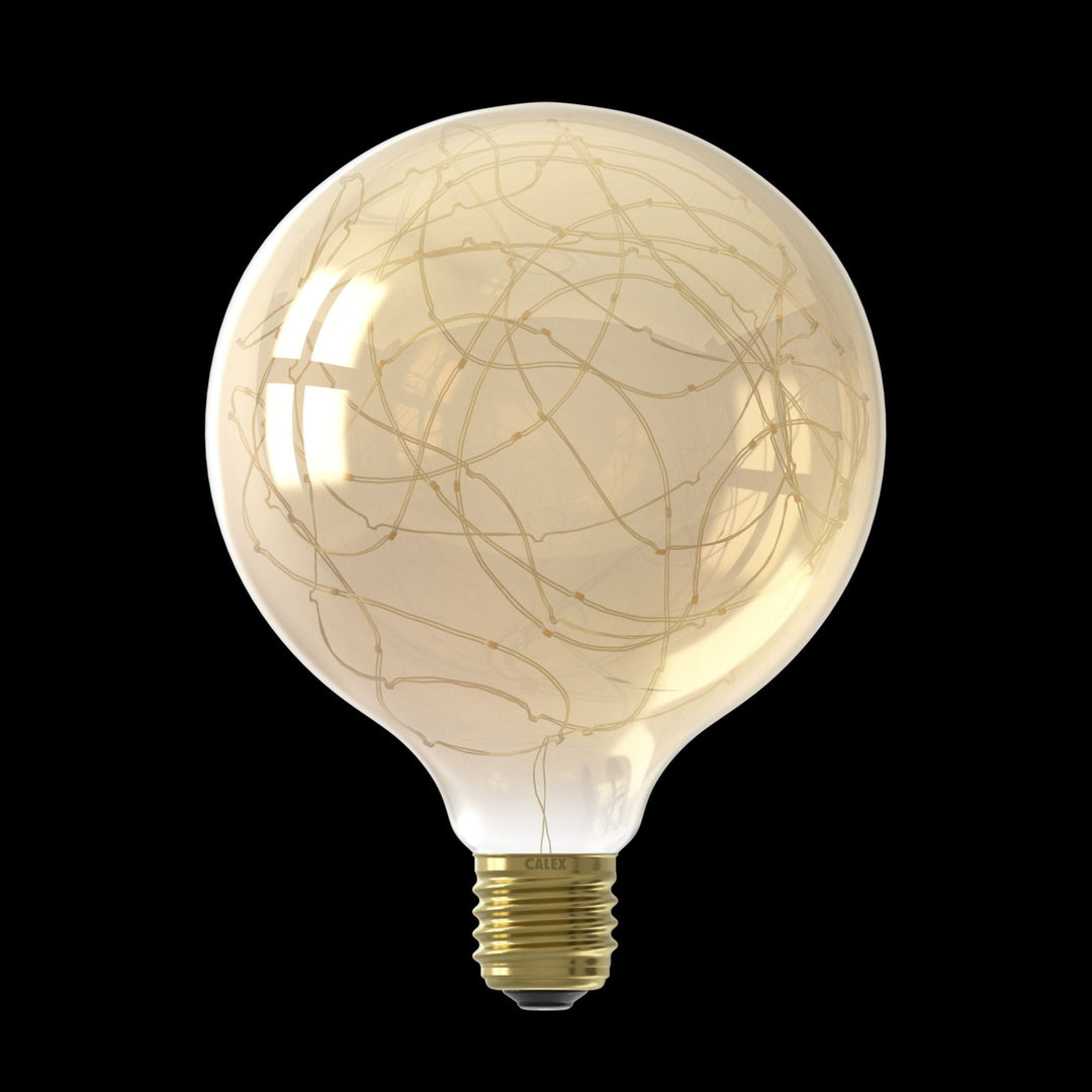 Calex LED Stars Globe Lamp G125, Gold, E27, Non-Dimmable