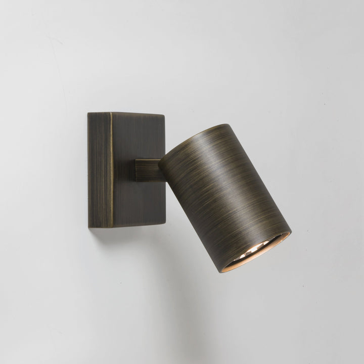 Astro Ascoli Single Spotlight in Matt Black, Matt Nickel, Textured White, and Bronze – Adjustable Ceiling Fixture