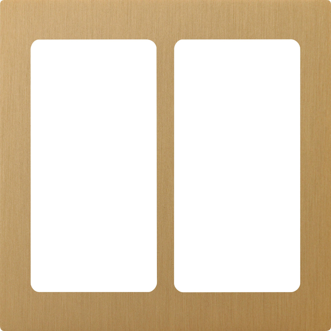 Lutron Pico Plate 2G Brass - Prisma Lighting