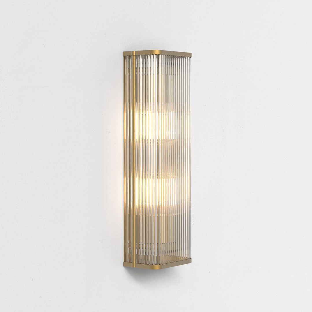 Astro Avignon Square 500 Wall Light in Antique Brass and Bronze – Sleek Square Indoor Wall Light
