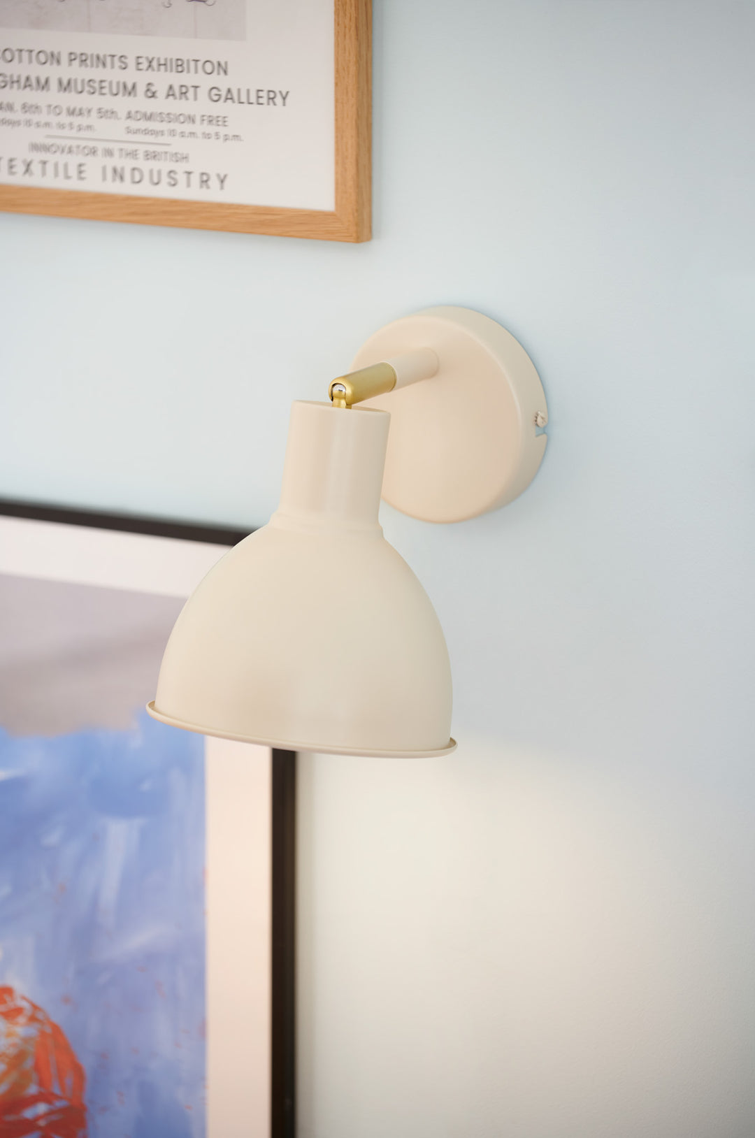 Pop Wall E27 Beige Wall Light Beige