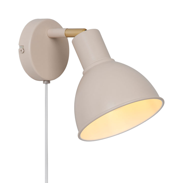 Pop Wall E27 Beige Wall Light Beige