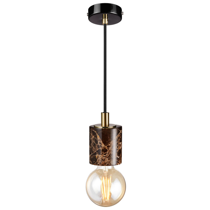 Siv Pendant E27 Brown Pendant Light Brown