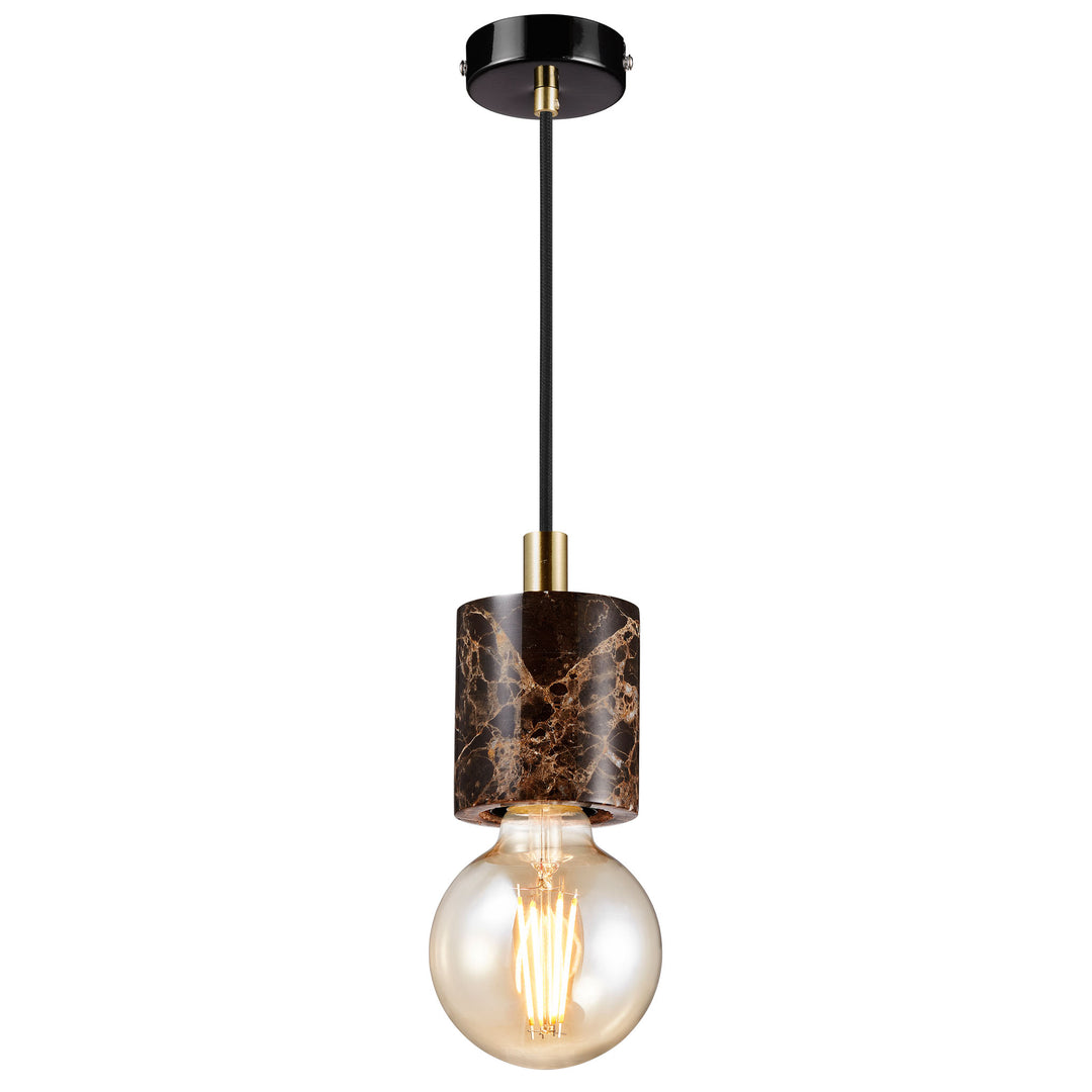 Siv Pendant E27 Brown Pendant Light Brown