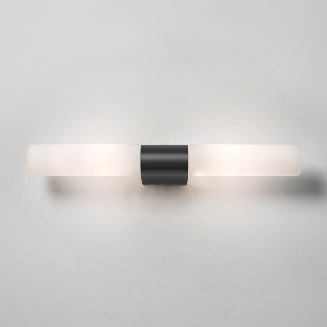 Astro Padova horizontal mirror light in Polished Chrome, twin G9 holders