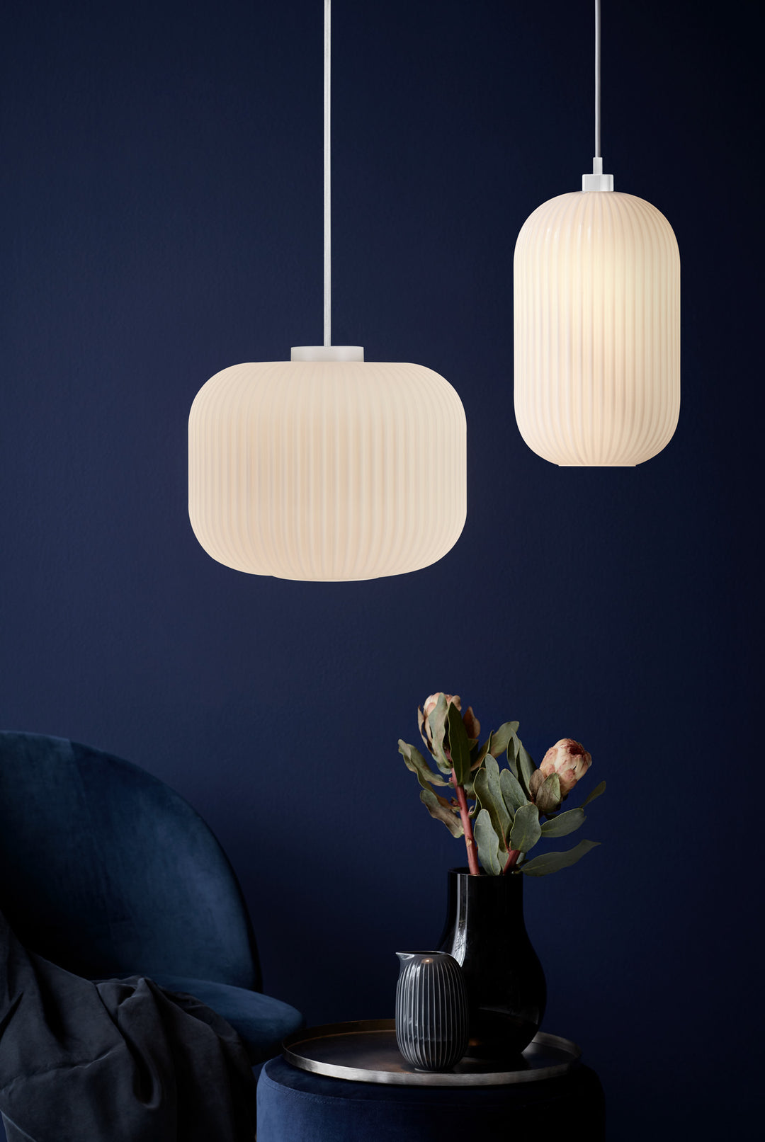 Milford 20 Pendant Light Opal white Opal white