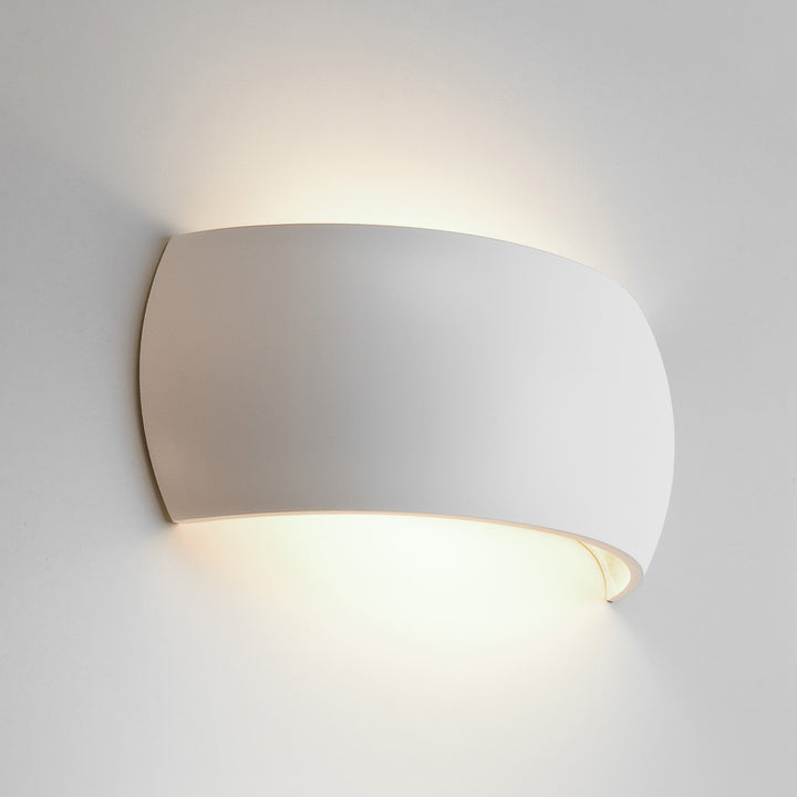 Astro Milo 300 white ceramic wall light, minimalist up-and-down illumination