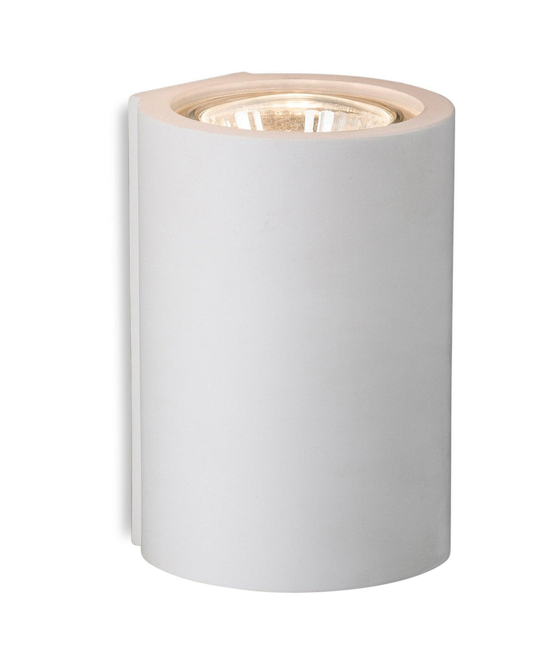 Wells Single Plaster Wall Light White - Prisma Lighting