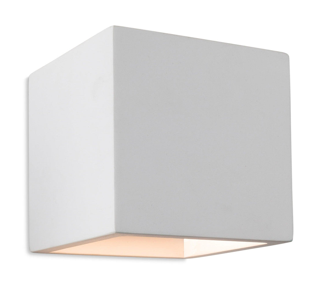 Troy Plaster Wall Light White - Prisma Lighting