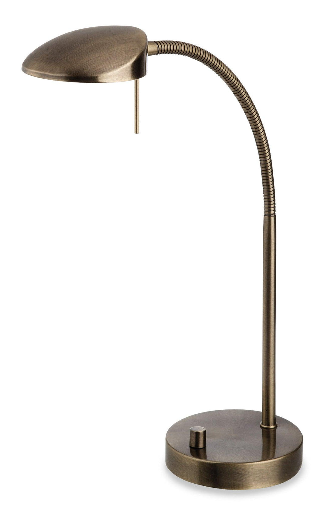 Milan LED Table Lamp Antique Brass - Prisma Lighting